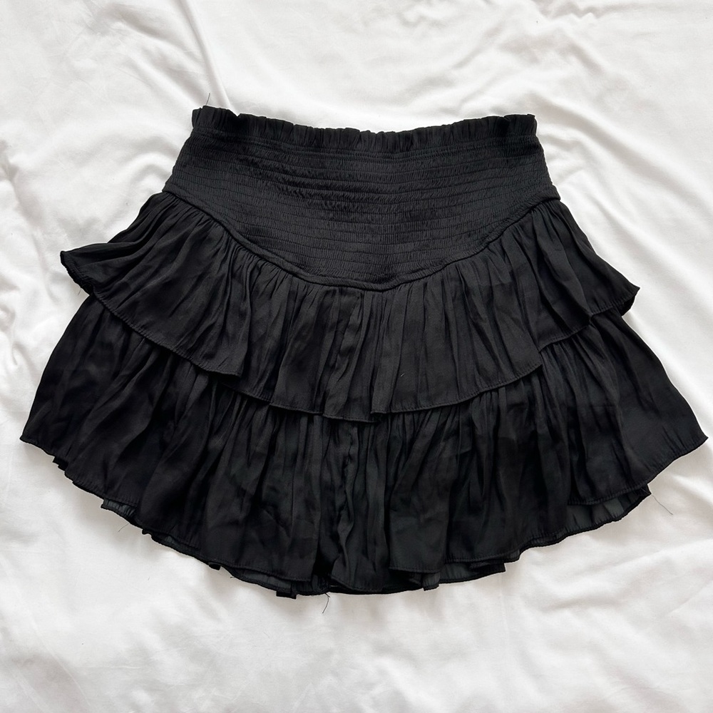 Mustard Seed Black Layered Skirt